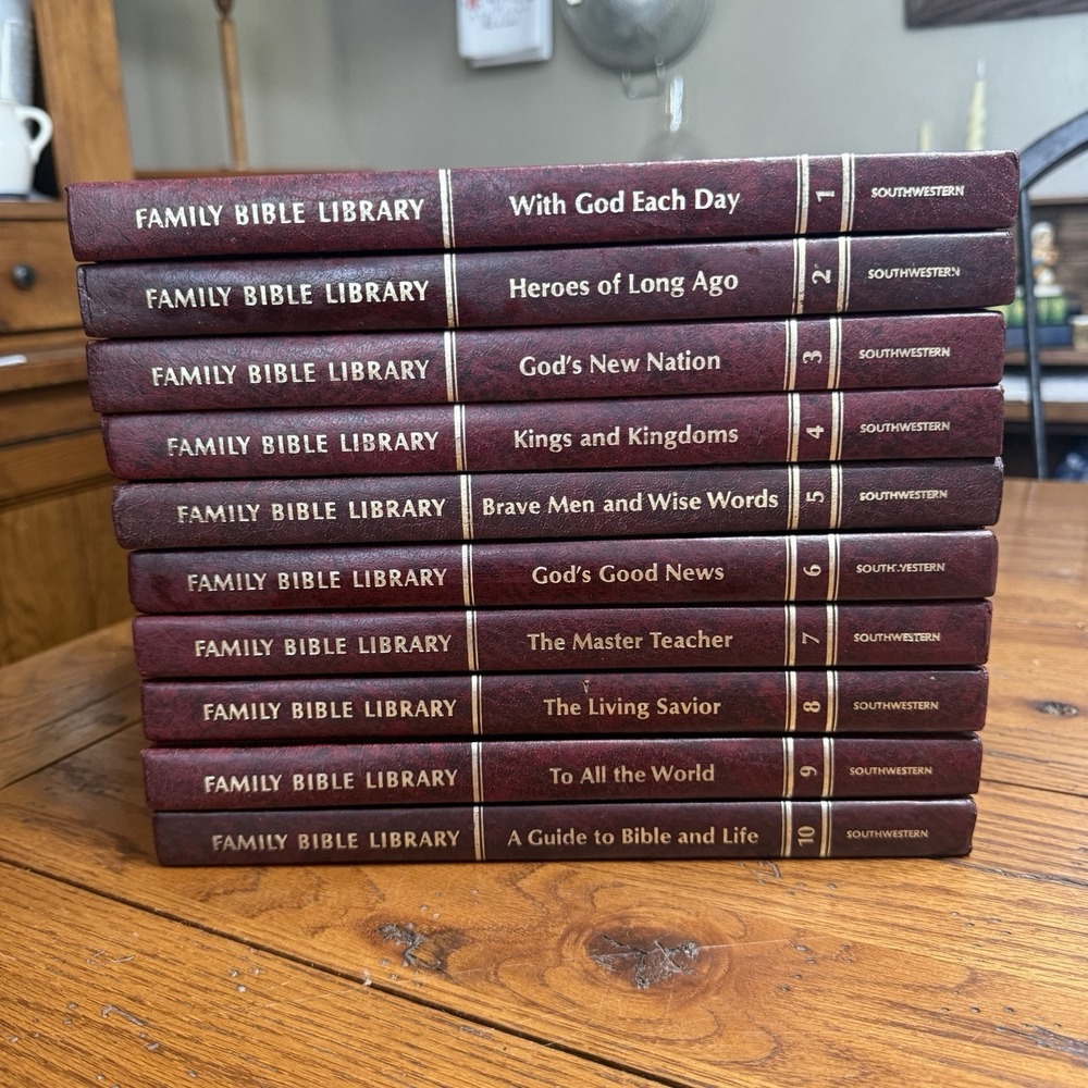 Family Bible Library (10-book set) - V. Gilbert Beers, 1971 hc, Southwestern Co.